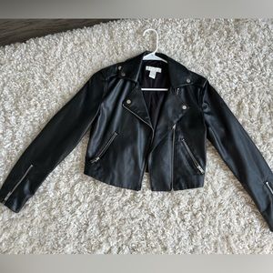 Leather Biker Jacket (faux)